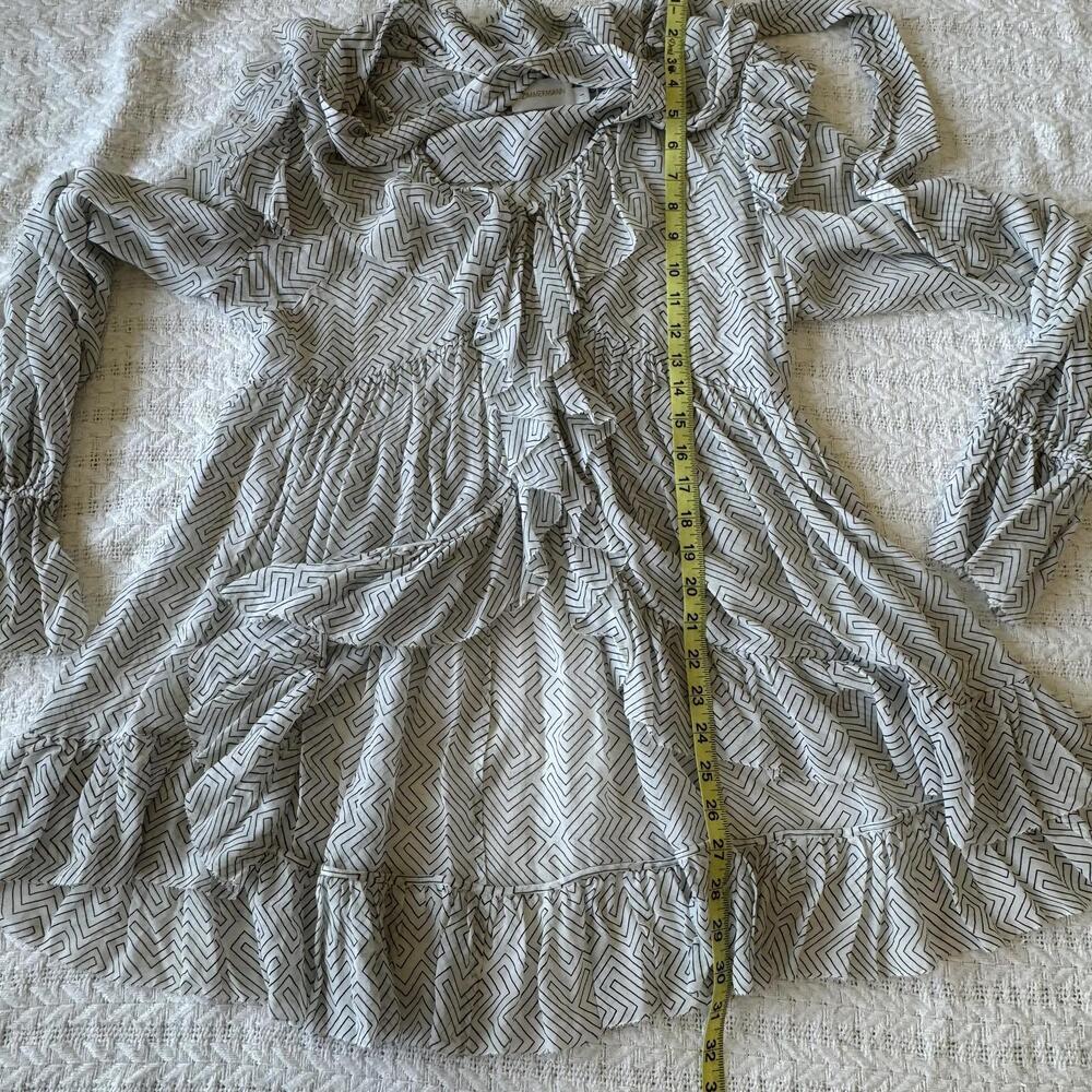 Zimmermann Elegant Ruffle Tunic Blouse Size 1 US Size 6 - Picture 9 of 9